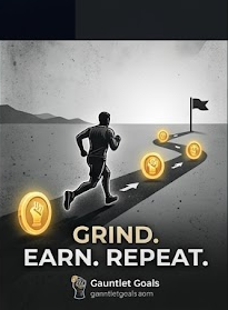 Grind earn repeat runner chasing goal rewards and Coins through daily work.