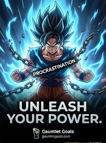 Unleash your power and break procrastination with a high energy accountability goal tracker.